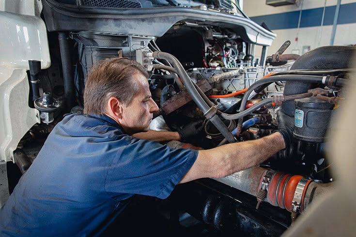 Preventative truck servicing