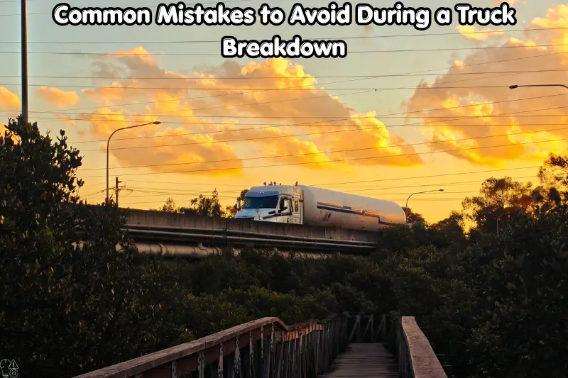 common mistakes to avoid during a truck breakdown